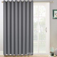 Grey Sliding Door Curtains